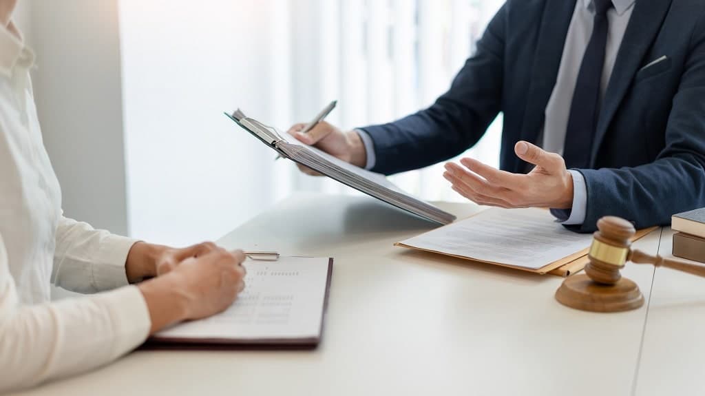 Advocaat aan het werk